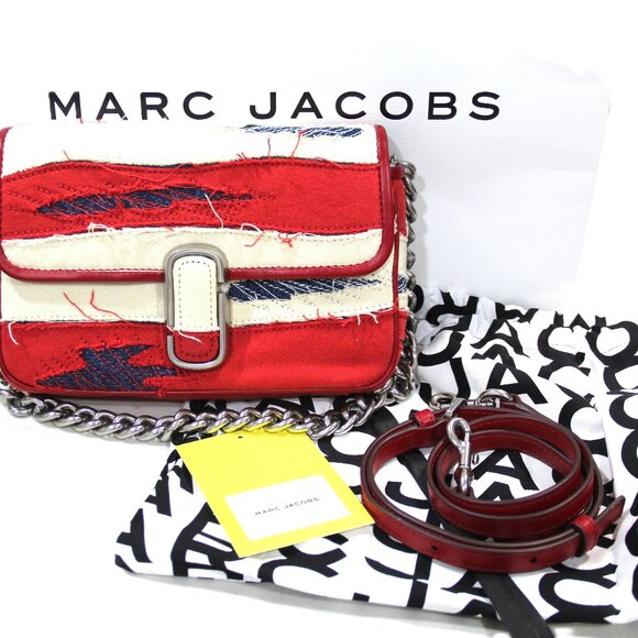 MARC JACOBS AMERICANA RIP & TEAR HANDBAG PURSE NEW WITH TAGS & BAG - Picture 1 of 6